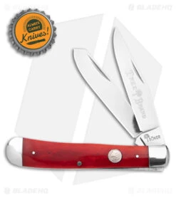 Boker Trapper Traditional Pocket Knife Smooth Red Bone (3.2" Satin) 7 Boker Trapper Traditional Pocket Knife Smooth Red Bone (3.2" Satin) -Boker Boker Trapper Traditional Pocket Knife Smooth Red Bone Satin D2 BHQ 146648 td size
