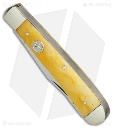 Boker Trapper Pocket Knife 4.25" Yellow Bone 110731 2 Boker Trapper Pocket Knife 4.25" Yellow Bone 110731 - Image 2