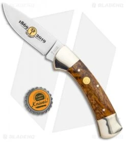 Boker 3000 150th Anniversary Edition Lockback Knife Curly Birch Wood (3.375") -Boker Boker Tree Brand 3000 150 Anniversary Edition Wood 115100 BHQ 117269 jr bottlecap