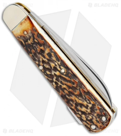 Boker Tree Brand Hunting Knife Mono Lockback Stag (3.25" Satin) 110615 3 Boker Tree Brand Hunting Knife Mono Lockback Stag (3.25" Satin) 110615 - Image 3