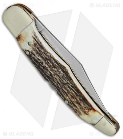 Boker Tree Brand L.E. Hunter Lockback Pocket Knife 5.25" Stag 111011HH 2 Boker Tree Brand L.E. Hunter Lockback Pocket Knife 5.25" Stag 111011HH - Image 2