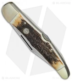 Boker Tree Brand L.E. Hunter Lockback Pocket Knife 5.25" Stag 111011HH 6 Boker Tree Brand L.E. Hunter Lockback Pocket Knife 5.25" Stag 111011HH -Boker Boker Tree Brand LE Hunter stag BHQ 78494 er spine