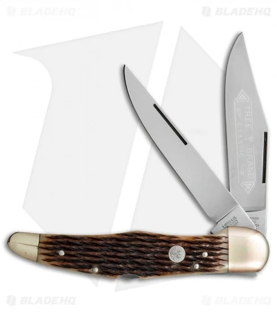 Boker Tree Brand L.E. Trapper Double Lockback Pocket Knife 5.25" Honeycomb Bone 1 Boker Tree Brand L.E. Trapper Double Lockback Pocket Knife 5.25" Honeycomb Bone