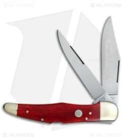 Boker Tree Brand L.E. Trapper Double Lockback Pocket Knife 5.25" Smooth Red Bone