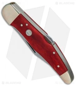 Boker Tree Brand L.E. Trapper Double Lockback Pocket Knife 5.25" Smooth Red Bone 6 Boker Tree Brand L.E. Trapper Double Lockback Pocket Knife 5.25" Smooth Red Bone -Boker Boker Tree Brand LE Trapper Double smooth red bone BHQ 78495 er spine
