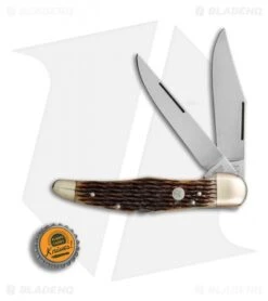 Boker Tree Brand L.E. Trapper Double Lockback Pocket Knife 5.25" Honeycomb Bone 7 Boker Tree Brand L.E. Trapper Double Lockback Pocket Knife 5.25" Honeycomb Bone -Boker Boker Tree Brand LE Trapper double honeycomb bone BHQ 78490 er bottlecap