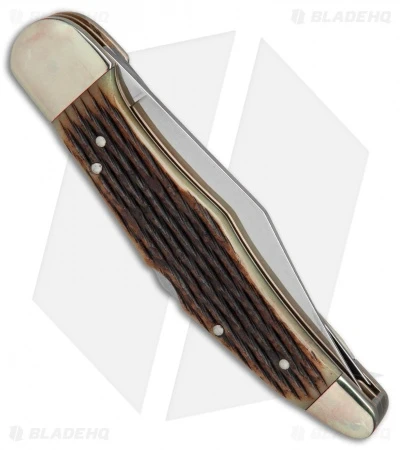 Boker Tree Brand L.E. Trapper Double Lockback Pocket Knife 5.25" Honeycomb Bone 2 Boker Tree Brand L.E. Trapper Double Lockback Pocket Knife 5.25" Honeycomb Bone - Image 2