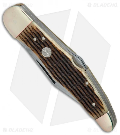 Boker Tree Brand L.E. Trapper Double Lockback Pocket Knife 5.25" Honeycomb Bone 3 Boker Tree Brand L.E. Trapper Double Lockback Pocket Knife 5.25" Honeycomb Bone - Image 3