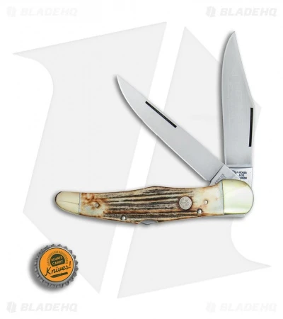 Boker Tree Brand L.E. Trapper Double Lockback Pocket Knife 5.25" Stag 4 Boker Tree Brand L.E. Trapper Double Lockback Pocket Knife 5.25" Stag - Image 4