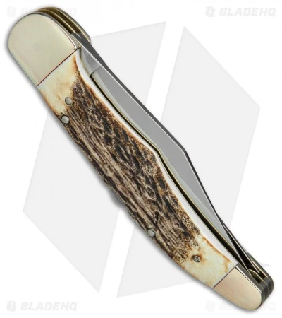 Boker Tree Brand L.E. Trapper Double Lockback Pocket Knife 5.25" Stag 2 Boker Tree Brand L.E. Trapper Double Lockback Pocket Knife 5.25" Stag - Image 2