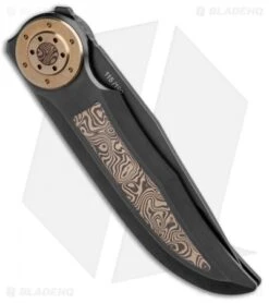 Boker Tucan Eclipse Special Run Manual Knife Ti/Damascus (3" PVD) 112652 -Boker Boker Tucan Eclipse Special Run Manuel Ti Damascus PVD 112652 BHQ 102491 jr side