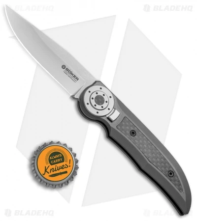 Boker Tucan Slide Lock Folding Knife Titanium/Carbon Fiber (3" Satin) 4 Boker Tucan Slide Lock Folding Knife Titanium/Carbon Fiber (3" Satin) - Image 4