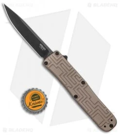 Boker USA OTF Automatic Knife Coyote Aluminum (3.5" Black) 06EX262 -Boker Boker USA OTF Auto Coyote Aluminum Black 06EX262 BHQ 94127 jr bottlecap