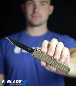 Boker USA OTF Automatic Knife Coyote Aluminum (3.5" Black) 06EX262 -Boker Boker USA OTF Automatic Knife Coyote Aluminum Black 06EX262 BHQ 94127 kp jamie web