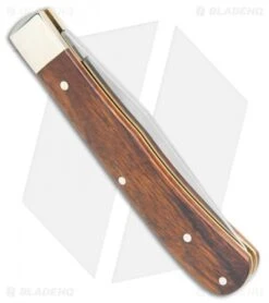 Boker Uno Trapper Pocket Knife Brown Desert Ironwood (4" Satin) 112565 -Boker Boker Uno Trapper Desert Ironwood 112565 BHQ 105707 jr side