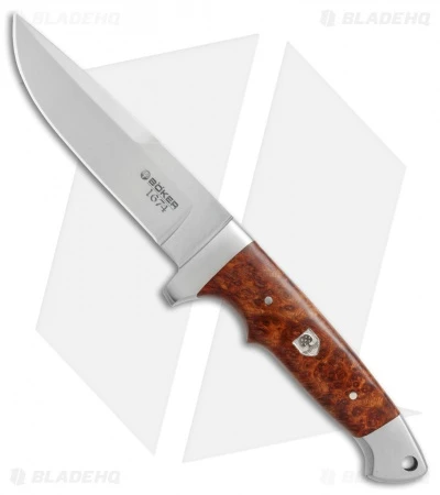 Boker Vollintegral 2.0 1674 Fixed Blade Knife Amboina Root Wood (4.6" Satin) 1 Boker Vollintegral 2.0 1674 Fixed Blade Knife Amboina Root Wood (4.6" Satin)