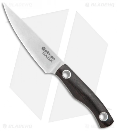 Boker Vox Saga 3.75" Paring Kitchen Knife Grenadill Wood 1 Boker Vox Saga 3.75" Paring Kitchen Knife Grenadill Wood