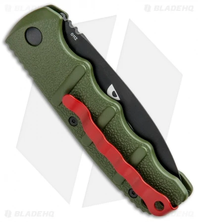 Boker Warhawk Kalashnikov Dagger Automatic Knife Green (3.25" Black D2) 3 Boker Warhawk Kalashnikov Dagger Automatic Knife Green (3.25" Black D2) - Image 3