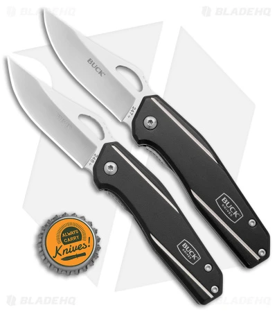 Buck Dealer Tin 247/246 2-for-1 Liner Lock Knife Black Aluminum (3," 2.8" Satin) 8 Buck Dealer Tin 247/246 2-for-1 Liner Lock Knife Black Aluminum (3," 2.8" Satin) - Image 8