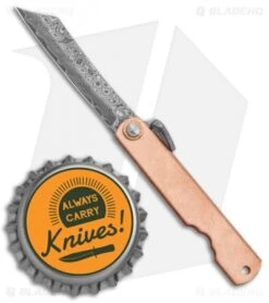 Boker Higonokami Bonsai Hikari Slip Joint Knife Copper (1.6" Damascus) 7 Boker Higonokami Bonsai Hikari Slip Joint Knife Copper (1.6" Damascus) -Boker Higonokami Bonsai Irogane Copper Damascus BHQ 126247 jr bottlecap