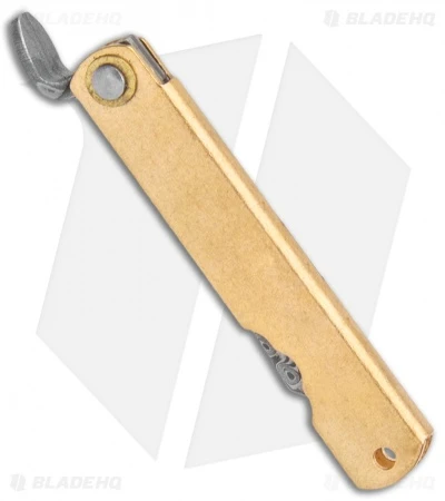 Boker Higonokami Bonsai Hikari Slip Joint Knife Brass (1.6" Damascus) 2 Boker Higonokami Bonsai Hikari Slip Joint Knife Brass (1.6" Damascus) - Image 2