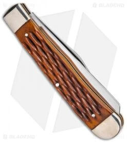 Boker H.J. Justin & Sons Trapper Knife 4" Jigged Bone 6 Boker H.J. Justin & Sons Trapper Knife 4" Jigged Bone -Boker Justin TS Trapper BHQ 115594 td side