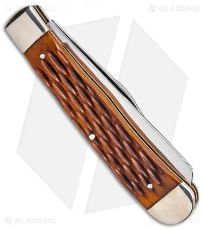 Boker H.J. Justin & Sons Trapper Knife 4" Jigged Bone 3 Boker H.J. Justin & Sons Trapper Knife 4" Jigged Bone - Image 3