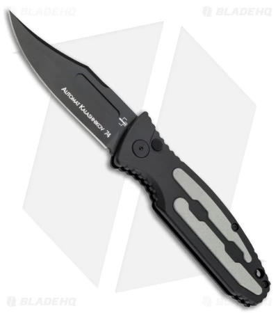 Boker Plus BP Kalashnikov 74 Black Auto Knife Aluminum (3.3" S) - 74 01KALS136 1 Boker Plus BP Kalashnikov 74 Black Auto Knife Aluminum (3.3" S) - 74 01KALS136