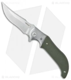 Boker Uolcos Liner Lock Knife Green G-10 (4" Stonewash) 01BO009 Lhotak