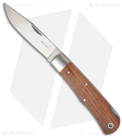 Boker Plus Lockback Knife Bubinga (3.625" Satin) 01BO185 1 Boker Plus Lockback Knife Bubinga (3.625" Satin) 01BO185