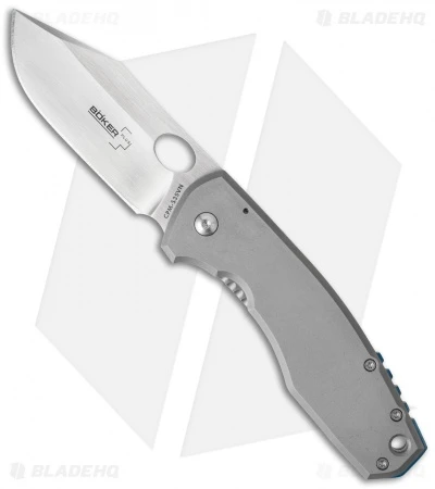 Boker Plus Vox F3 II Frame Lock Knife Titanium (3" Satin) 01BO340 1 Boker Plus Vox F3 II Frame Lock Knife Titanium (3" Satin) 01BO340