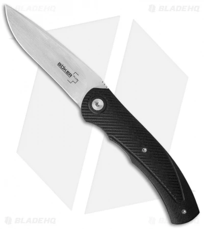 Boker Plus A2 Mini Liner Lock Knife Black G-10 (2.9" Satin) 01BO355 1 Boker Plus A2 Mini Liner Lock Knife Black G-10 (2.9" Satin) 01BO355