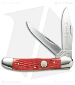 Boker Traditional Copperhead Knife 3.75" Jigged Red Bone 110746