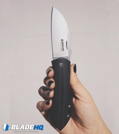 Boker Anso 67 Frame Lock Knife Black G-10 (3.2" Satin CruWear) 110820 4 Boker Anso 67 Frame Lock Knife Black G-10 (3.2" Satin CruWear) 110820 - Image 4