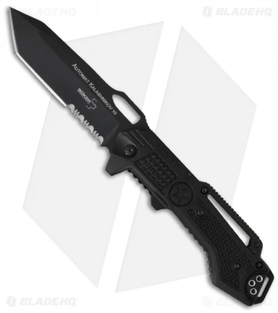 Boker Plus Kalashnikov 10 Tactical Tanto Folder (3.375" Black Serr) 01KAL10T 1 Boker Plus Kalashnikov 10 Tactical Tanto Folder (3.375" Black Serr) 01KAL10T