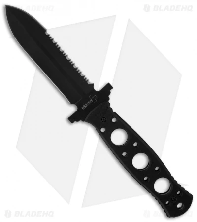 Boker Plus Steel Mariner Fixed Blade Knife (4" Black Serr) 02BO285 1 Boker Plus Steel Mariner Fixed Blade Knife (4" Black Serr) 02BO285