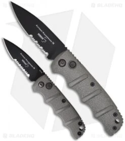 Boker Mini Kalashnikov Automatic Knife Gray (2.5" D2 Black Serr) 8 Boker Mini Kalashnikov Automatic Knife Gray (2.5" D2 Black Serr) -Boker boker kalashnikov mini 01kals73b size comparison