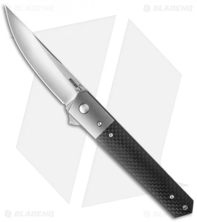 Boker Kwaiken Tuxedo Flipper Knife Carbon Fiber W/Titanium Bolster (3.5" Satin) 1 Boker Kwaiken Tuxedo Flipper Knife Carbon Fiber W/Titanium Bolster (3.5" Satin)