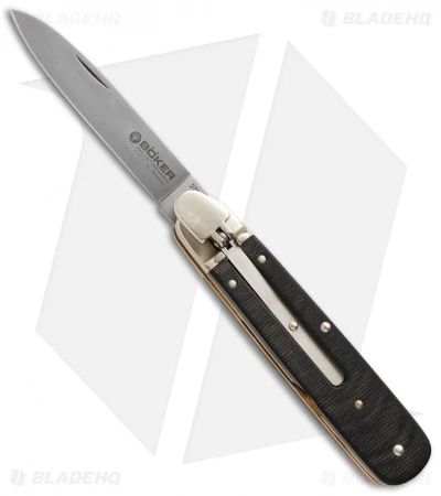 Boker Leverlock 714 Automatic Knife Black G-10 (3.3" Satin) 110714 1 Boker Leverlock 714 Automatic Knife Black G-10 (3.3" Satin) 110714