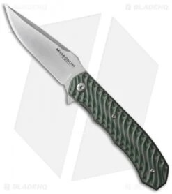 Boker Magnum Green G-10 Flipper Knife (3.4" Satin) 01LG445