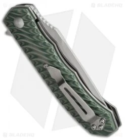 Boker Magnum Green G-10 Flipper Knife (3.4" Satin) 01LG445 -Boker boker magnum 01lg445 cm side