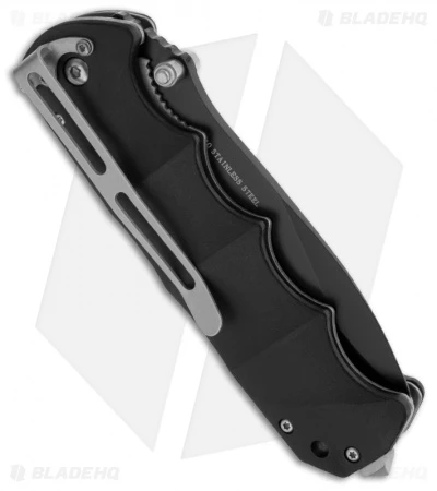 Boker Magnum Black Spear Point Liner Lock Knife (3.875" Black Serr) 01RY247 2 Boker Magnum Black Spear Point Liner Lock Knife (3.875" Black Serr) 01RY247 - Image 2