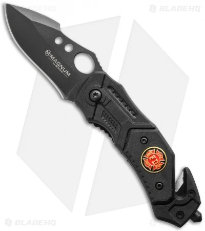 Boker Magnum Mini FD Rescue Folding Knife (2.375" Black) 01RY409 1 Boker Magnum Mini FD Rescue Folding Knife (2.375" Black) 01RY409