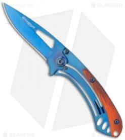 Boker Magnum Deep Blue Frame Lock Knife (2.375" Blue) 01SC156