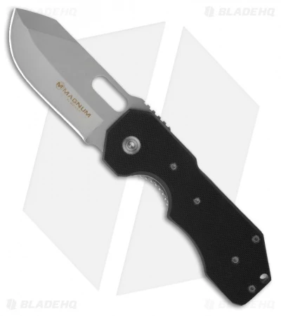 Boker Magnum Bulldog Liner Lock Knife Black G-10 (3.25" Bead Blast) 01YA073 1 Boker Magnum Bulldog Liner Lock Knife Black G-10 (3.25" Bead Blast) 01YA073
