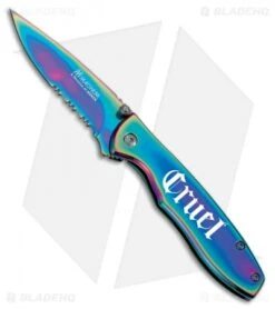 Boker Magnum Cruel Girl Frame Lock Knife Spectrum (2.8" Spectrum Serr)