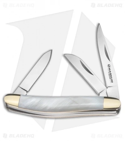 Boker Magnum Micro Pearl Stockman Traditional Pocket Knife 2.3" Mother Of Pearl 1 Boker Magnum Micro Pearl Stockman Traditional Pocket Knife 2.3" Mother Of Pearl
