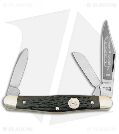 Boker Medium Stockman Pocket Knife 3.50" Green Jigged Bone 117588 1 Boker Medium Stockman Pocket Knife 3.50" Green Jigged Bone 117588