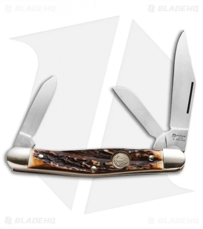 Boker Medium Stockman Knife 3.25" Stag 117588HH 1 Boker Medium Stockman Knife 3.25" Stag 117588HH
