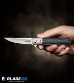 Boker Mini Kwaiken Exclusive Tuxedo Flipper Knife CF/Titanium (3" Satin VG-10) 9 Boker Mini Kwaiken Exclusive Tuxedo Flipper Knife CF/Titanium (3" Satin VG-10) -Boker boker mini kwaiken tuxedo BHQ 36330 dl hand